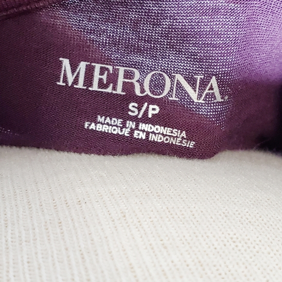 Purple Merona Long Sleeve Pocket Tee - Sz S (EUC) - Picture 8 of 11